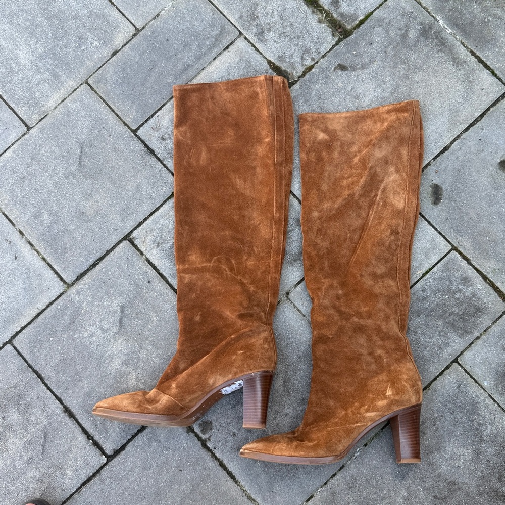 Vince brown  Suede Knee-High Boots 37.5